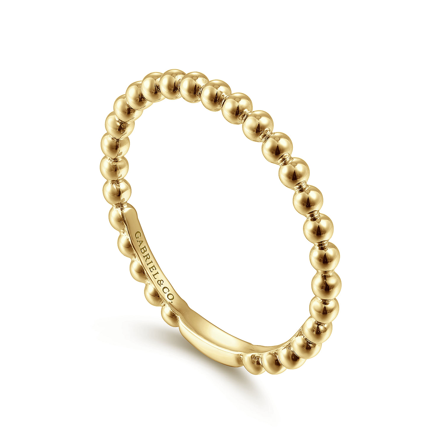 Gabriel & Co. 14K Yellow Gold Bujukan Stackable Ring