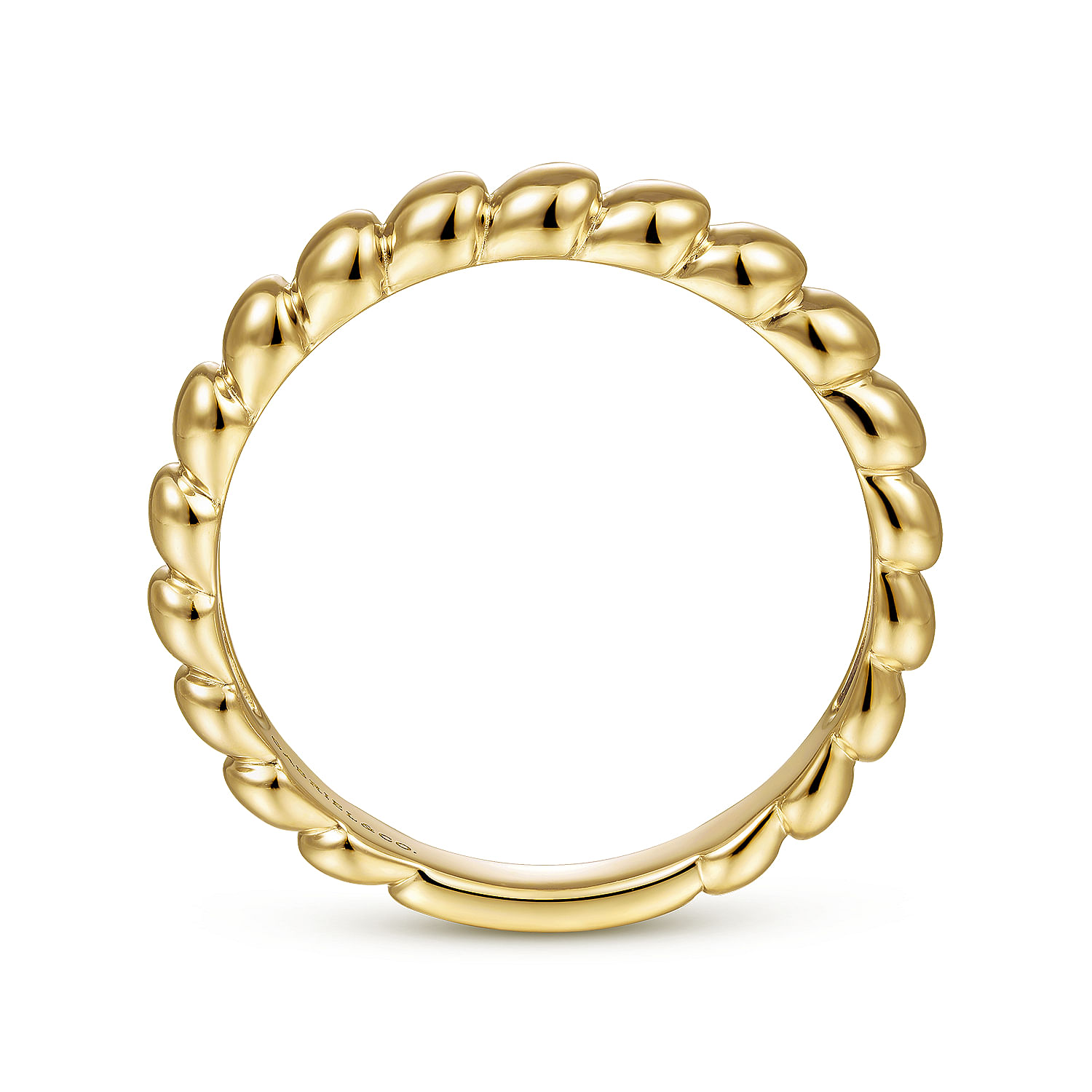 Gabriel & Co. 14K Yellow Gold Bujukan Stackable Ring