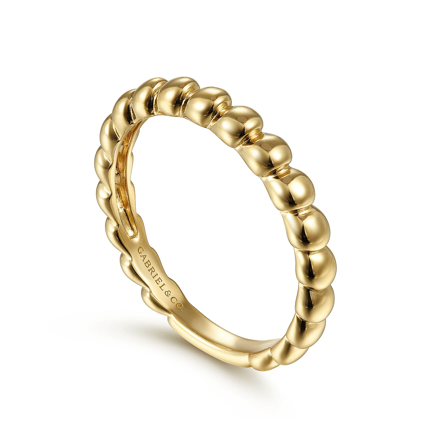 Gabriel & Co. 14K Yellow Gold Bujukan Stackable Ring