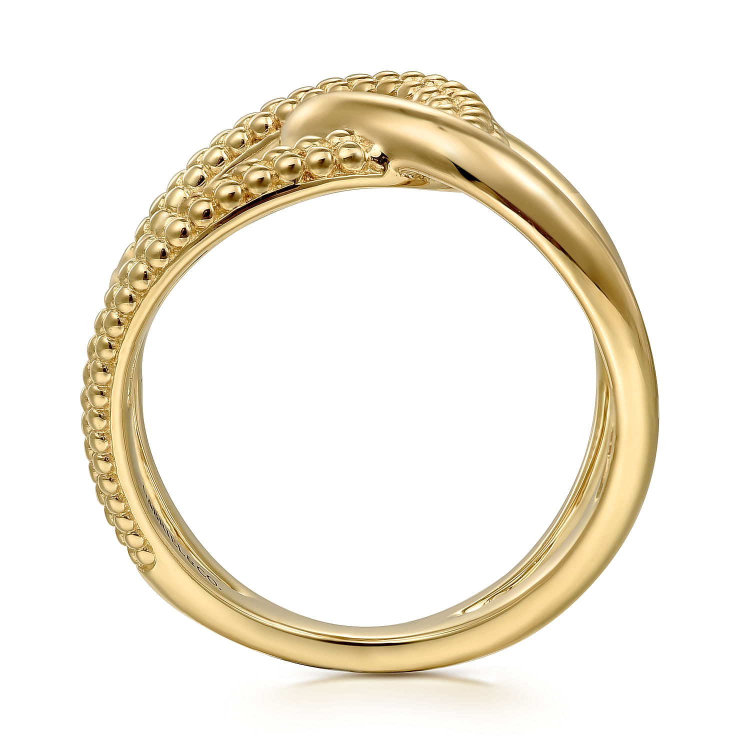 Gabriel & Co. 14K Yellow Gold Bujukan Twist Ring