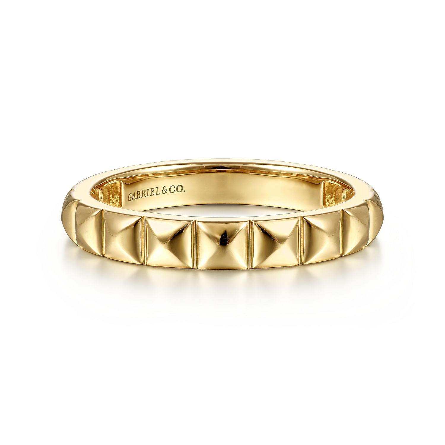 Gabriel & Co. 14K Yellow Gold Geometric Ring