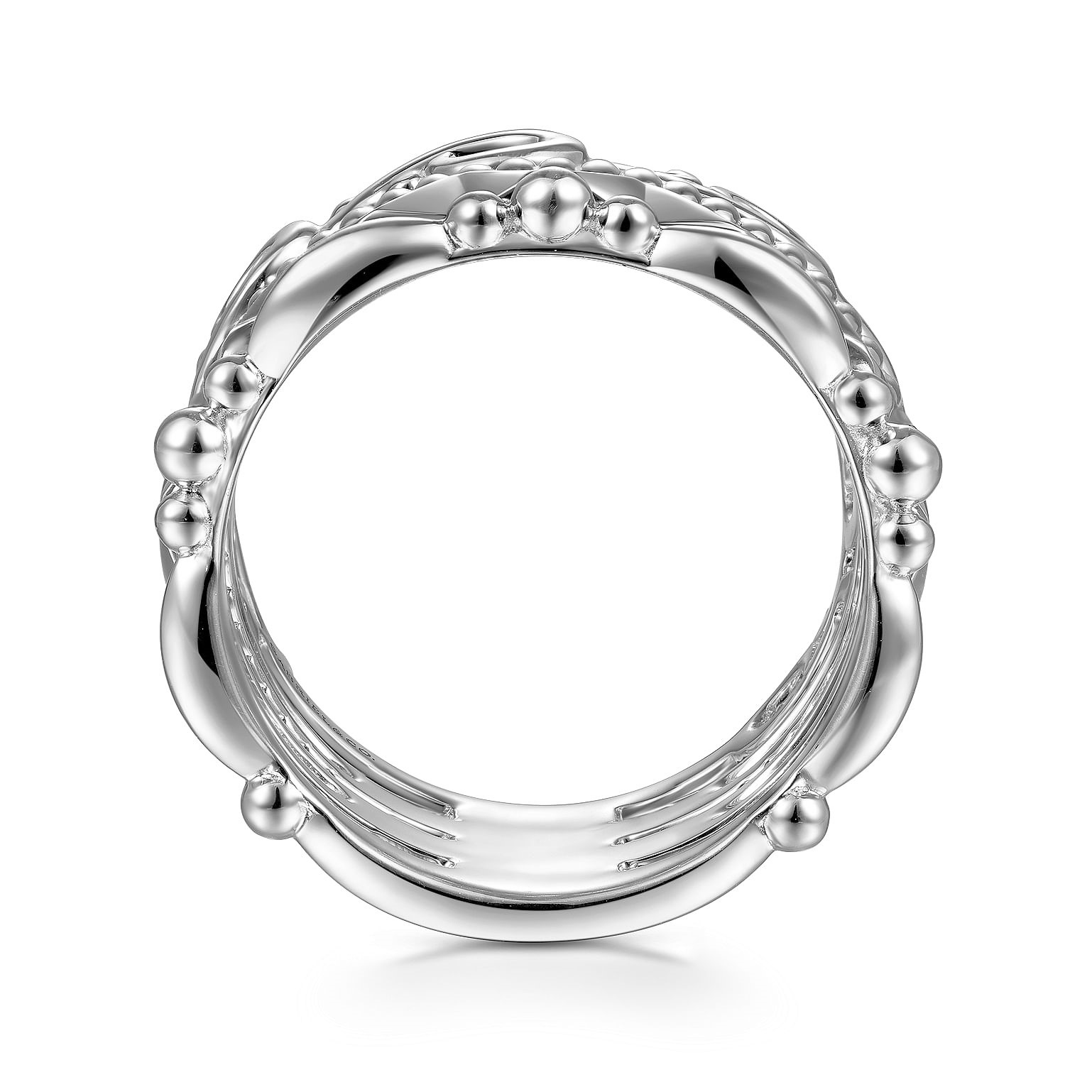 Gabriel & Co. 14K White Gold Stack Ring