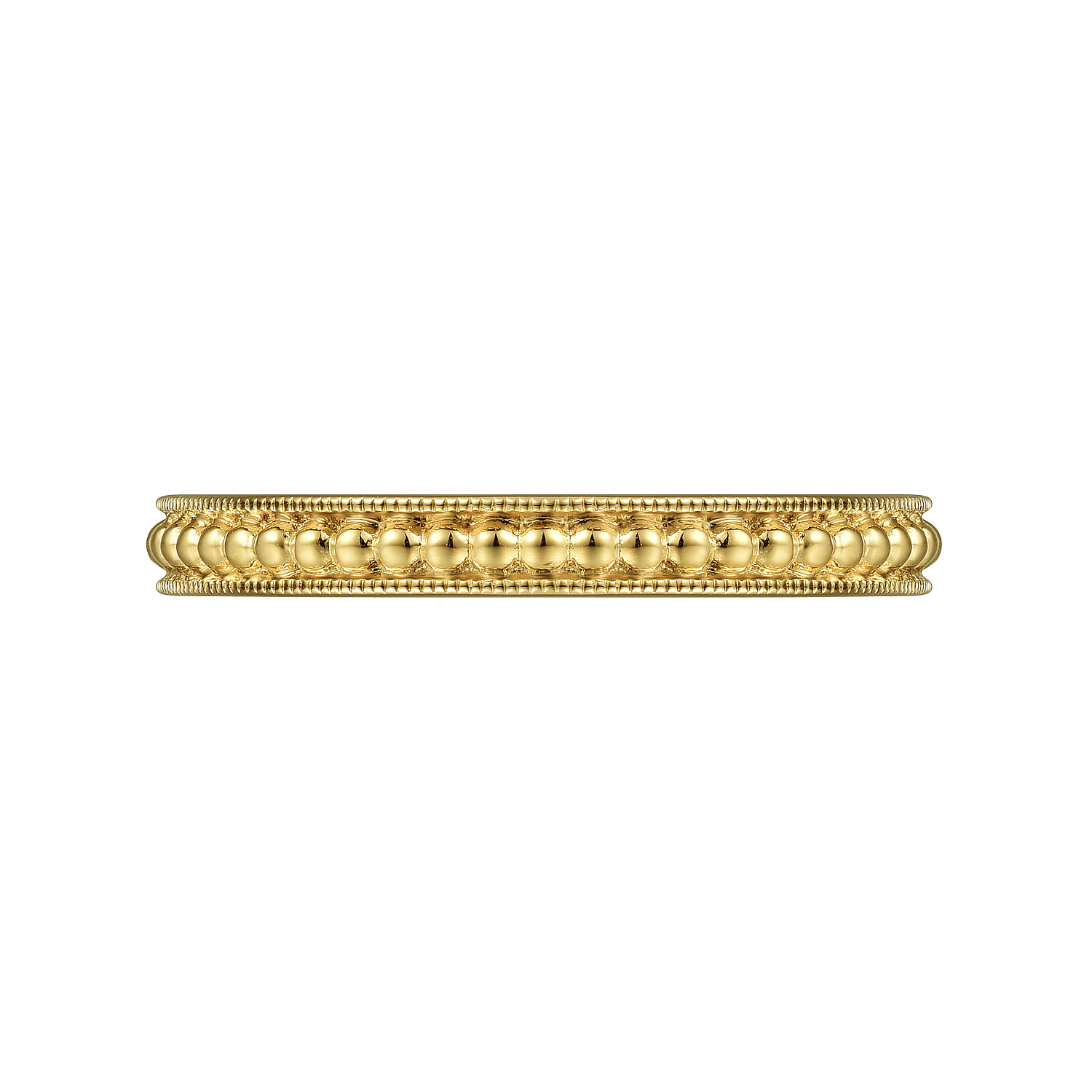 Gabriel & Co. 14K Yellow Gold Textured Bujukan Band