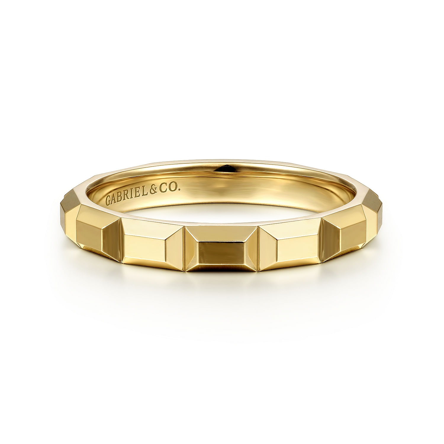 Gabriel & Co. 14K Yellow Gold Geometric Ring