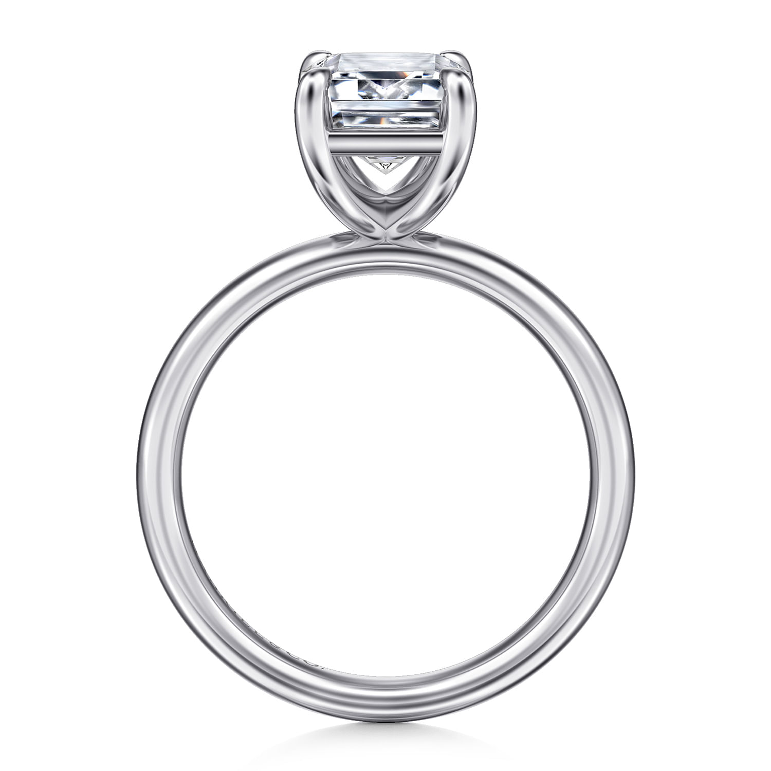 Gabriel & Co. 14K White Gold Solitaire Engagement Ring Setting