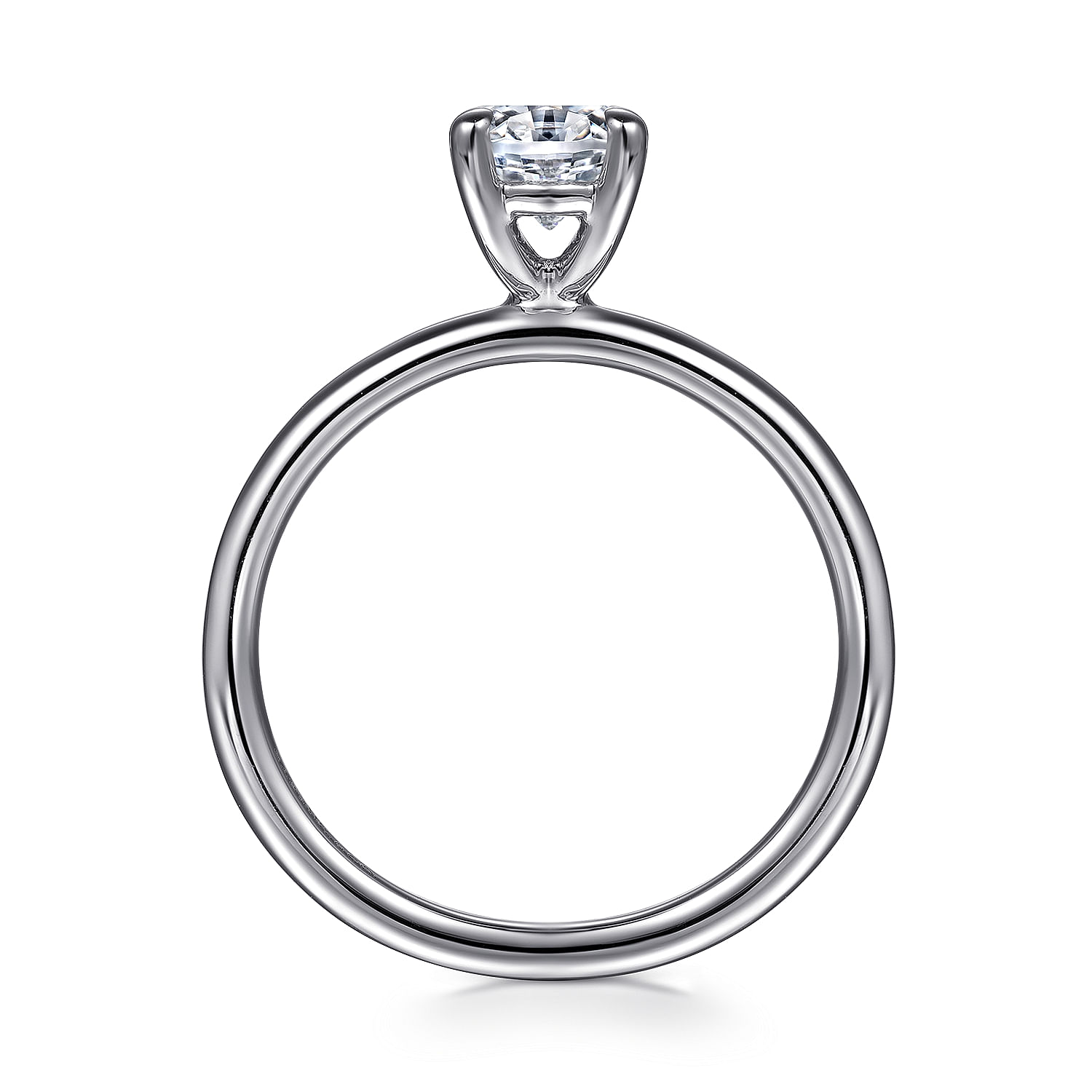 Gabriel & Co. 14K White Gold Solitaire Engagement Ring Setting