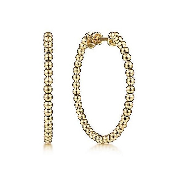 Gabriel & Co. 14K Yellow Gold Bujukan Hoops