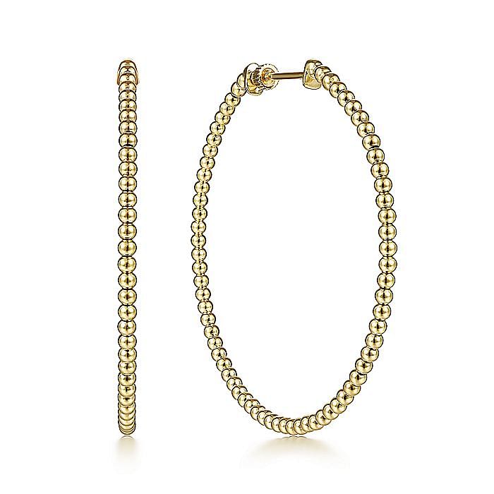 Gabriel & Co. 14K Yellow Gold Bujukan Hoops