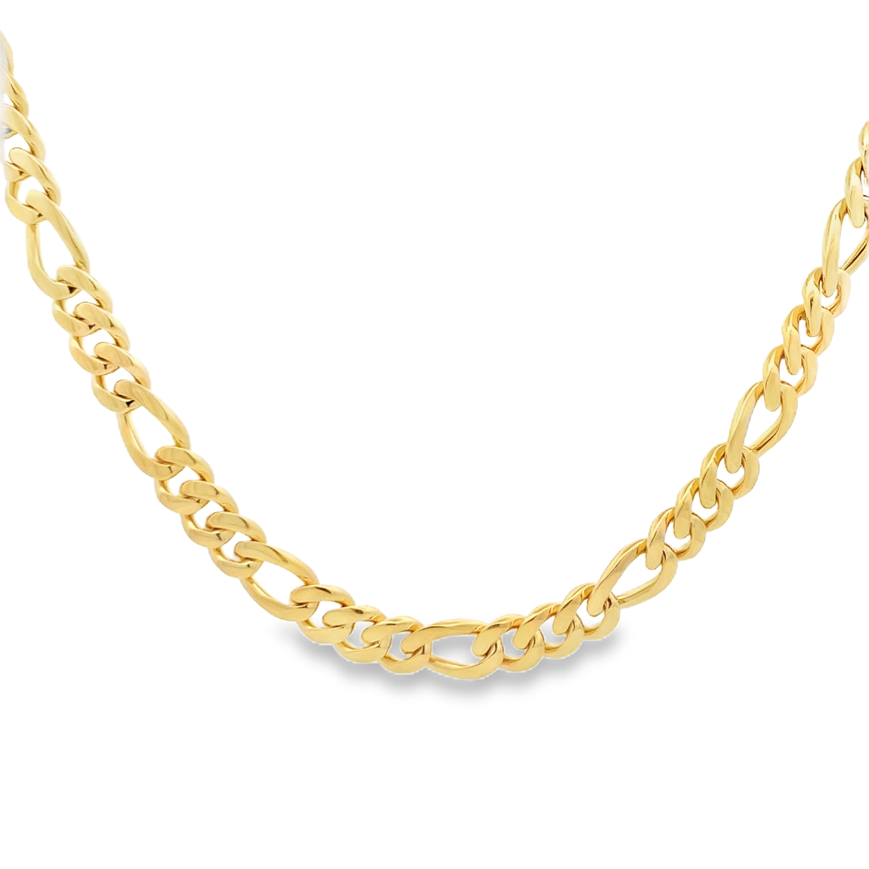 18K Yellow Gold Large and Small Link Chain 24