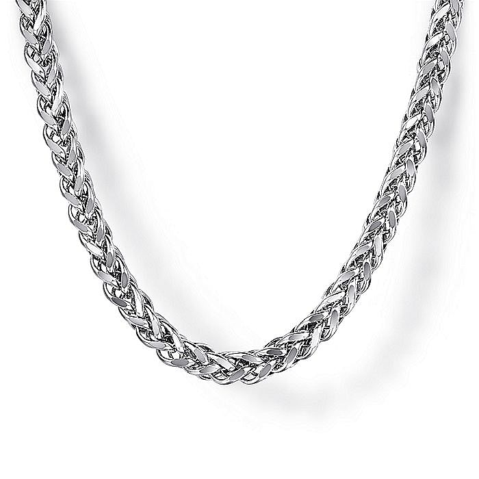 Gabriel & Co. 14K White Gold Wheat Chain