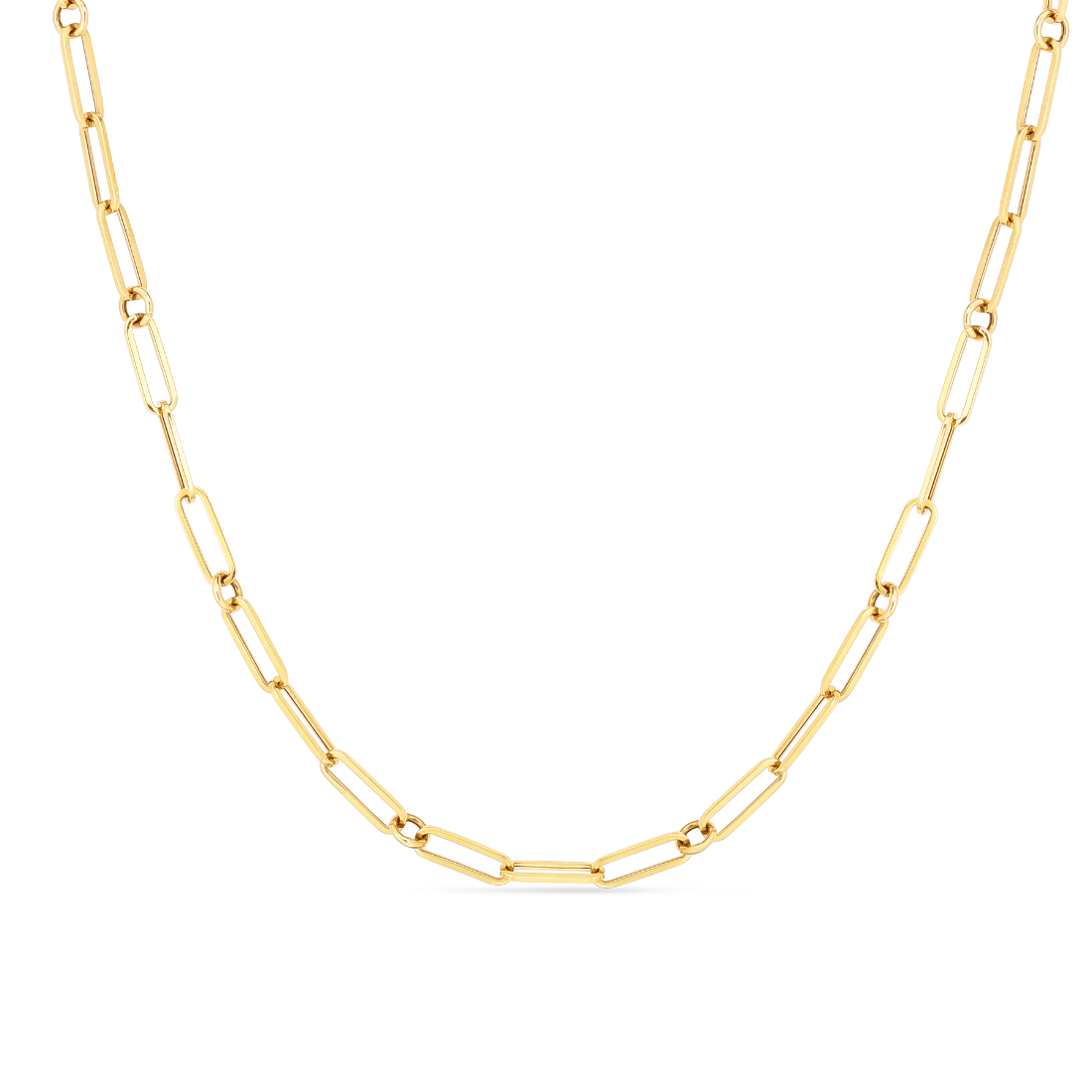 Roberto Coin 18K Yellow Gold Paperclip Necklace