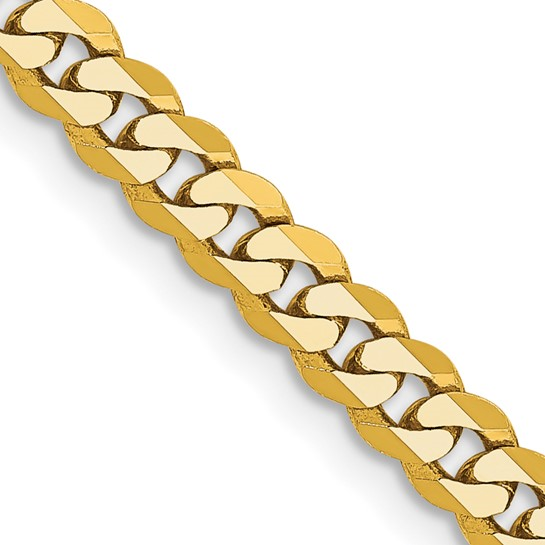 14K Yellow Gold Flat Curb Chain