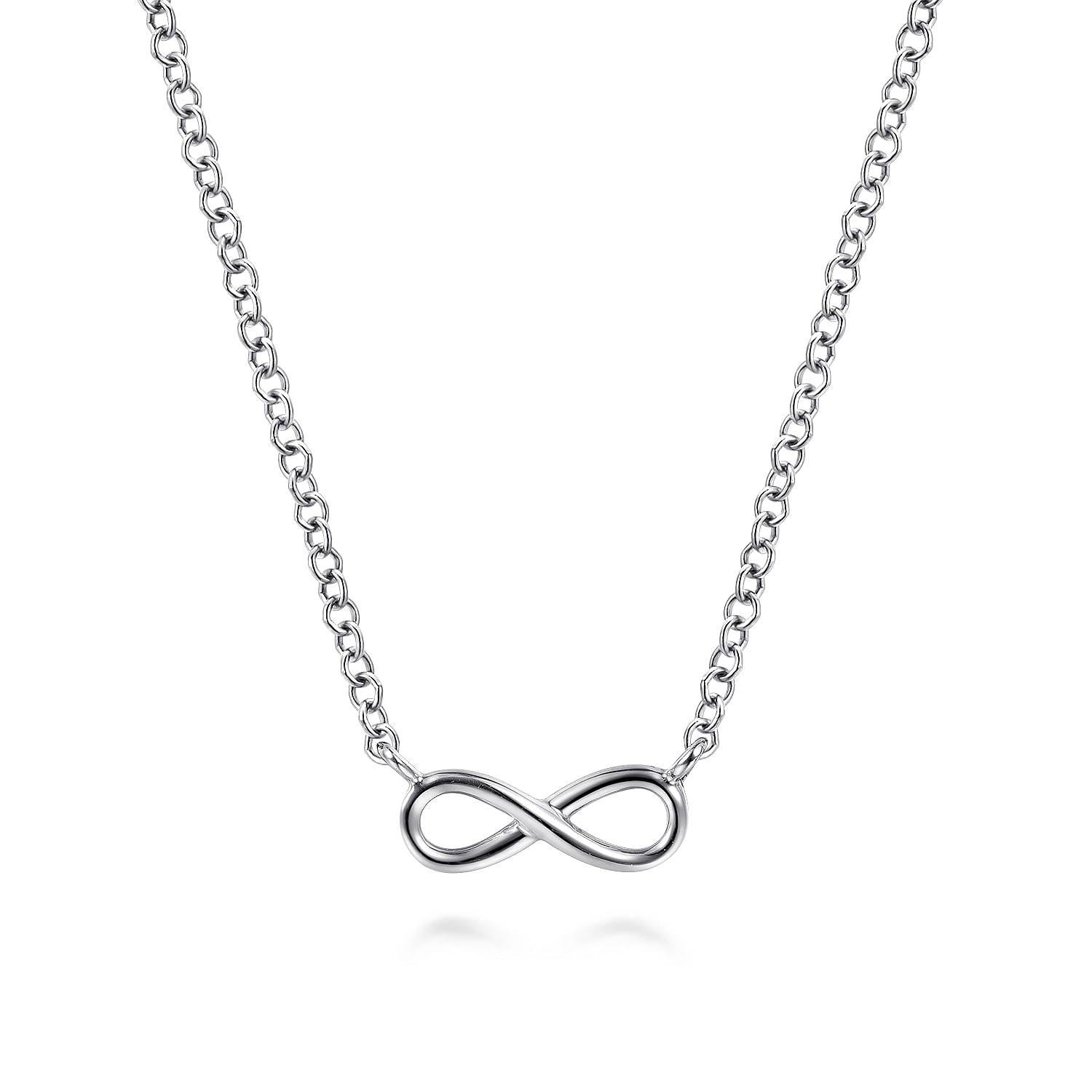 Gabriel & Co. 14K White Gold Infinity Necklace