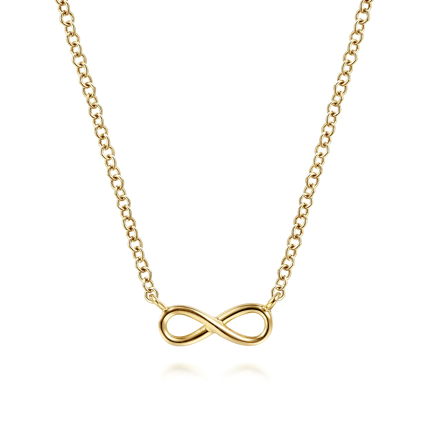 Gabriel & Co. 14K Yellow Gold Infinity Necklace