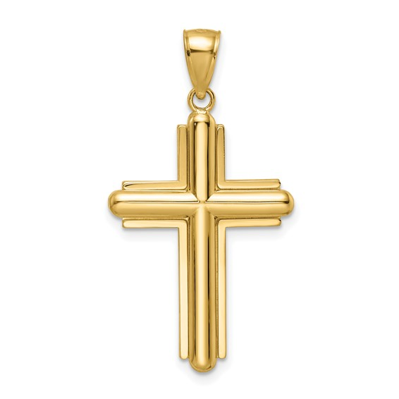 14K Yellow Gold Cross