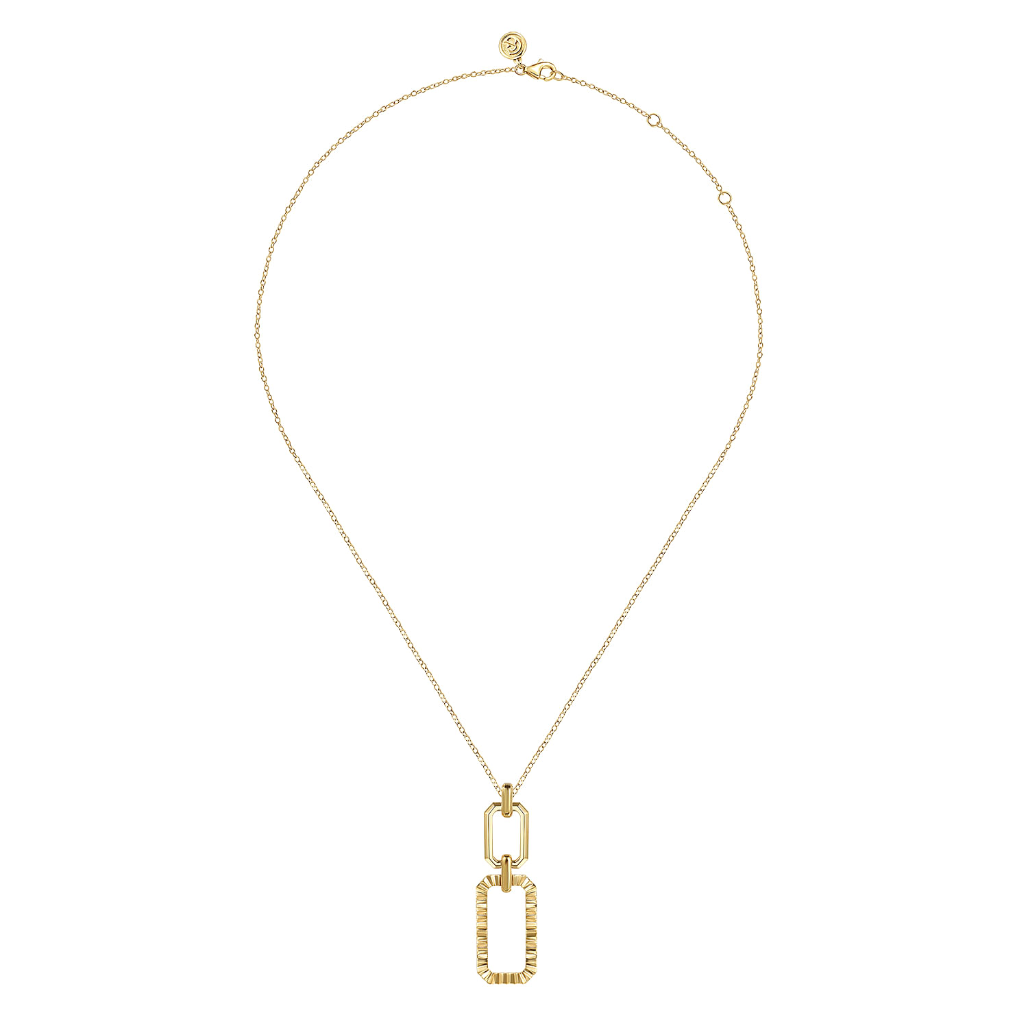 Gabriel & Co. 14K Yellow Gold Link Pendant