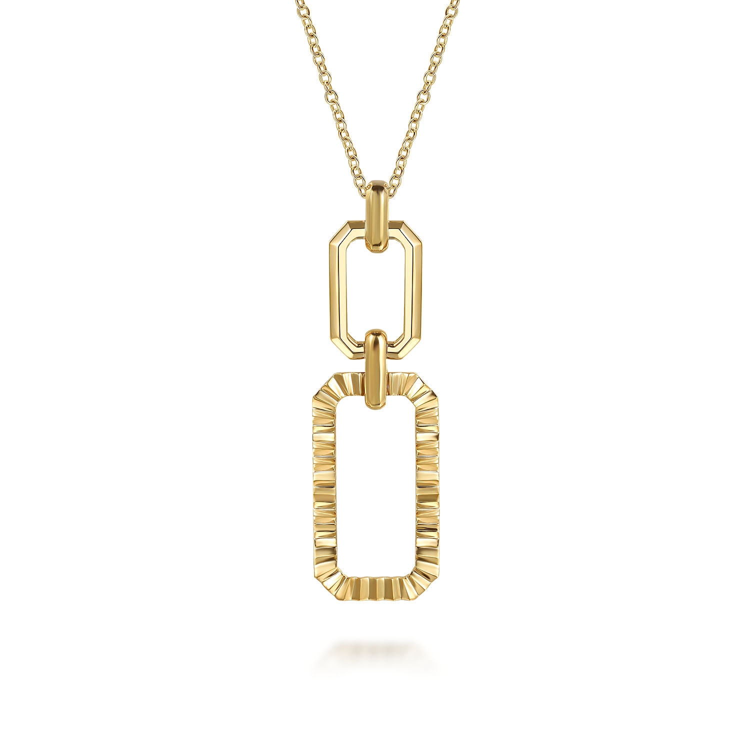 Gabriel & Co. 14K Yellow Gold Link Pendant