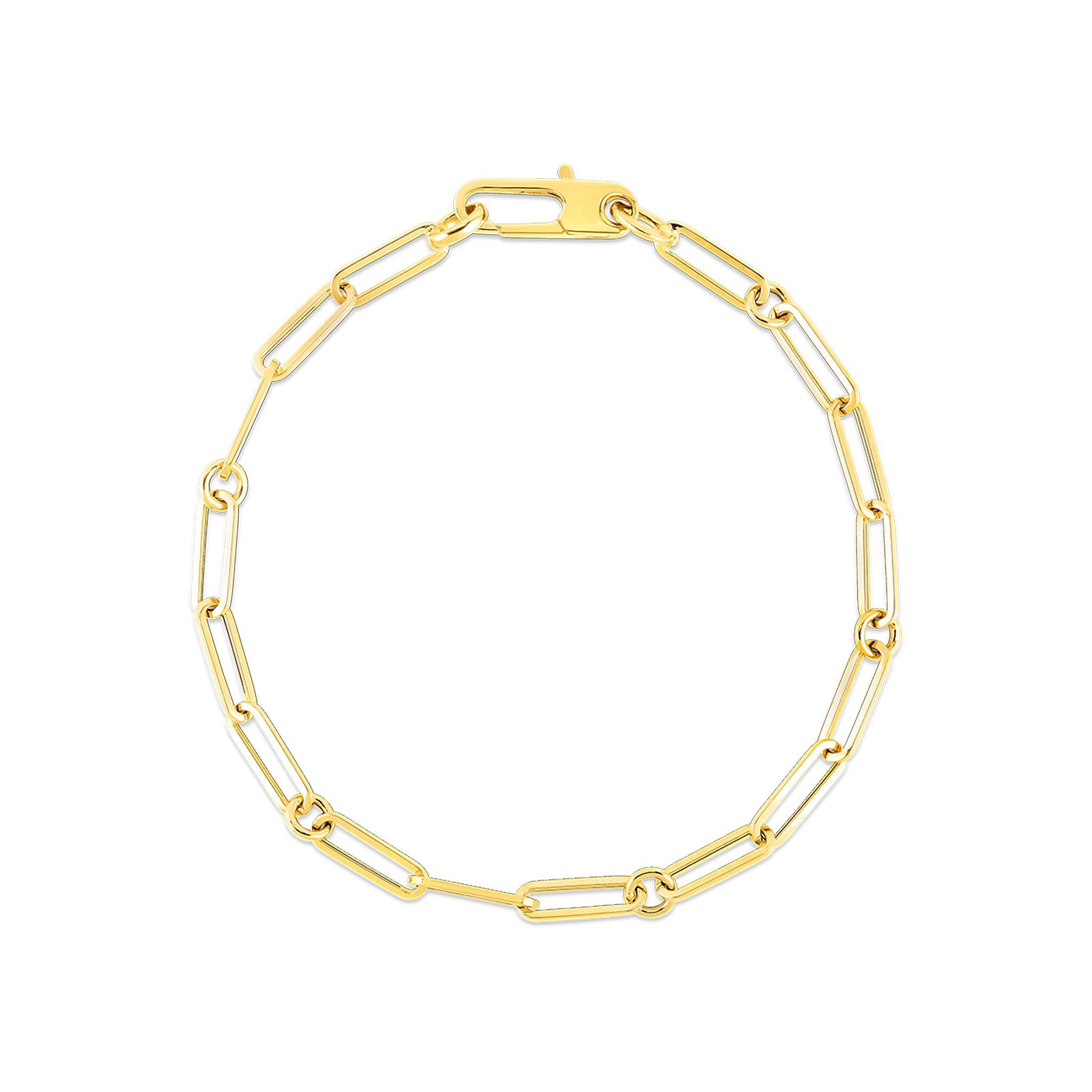 Roberto Coin 18K Yellow Gold Designer Paperlink Bracelet