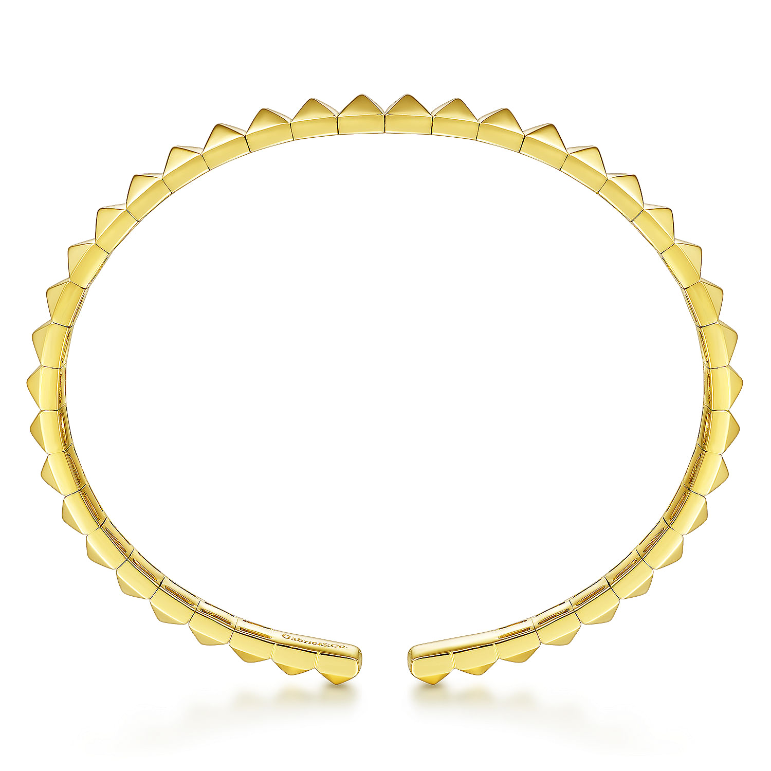 Gabriel & Co. 14K Yellow Gold Pyramid Bangle