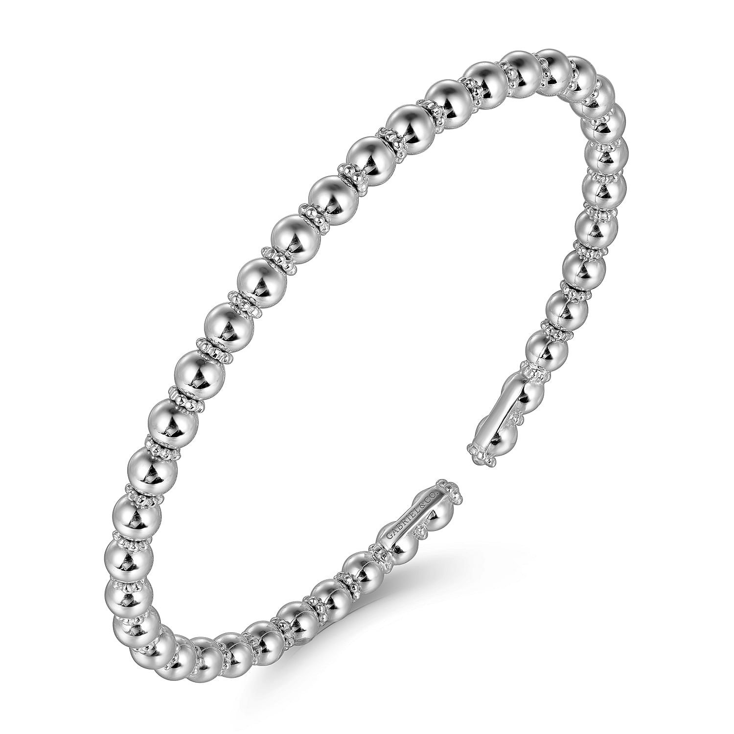 Gabriel & Co. 14K White Gold Bujukan Bangle