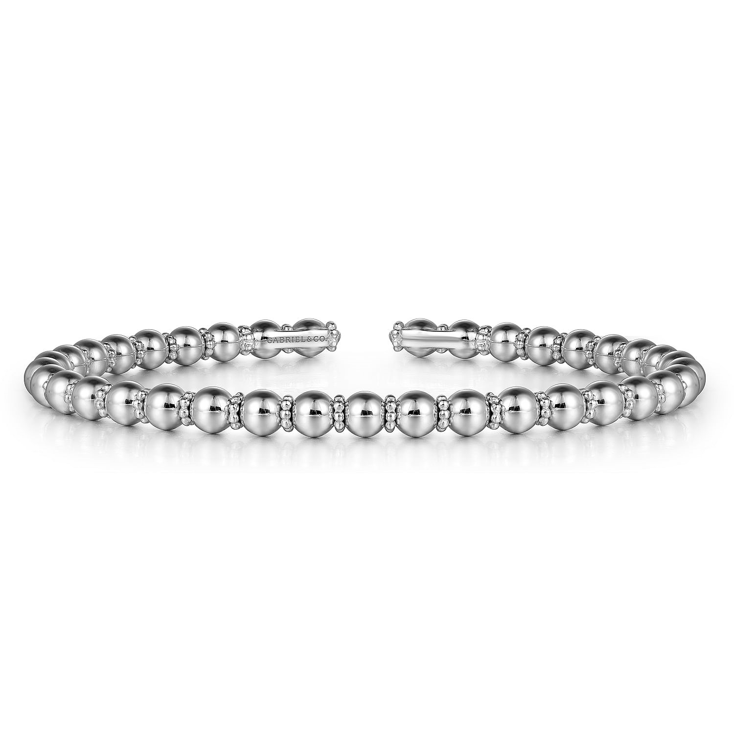 Gabriel & Co. 14K White Gold Bujukan Bangle