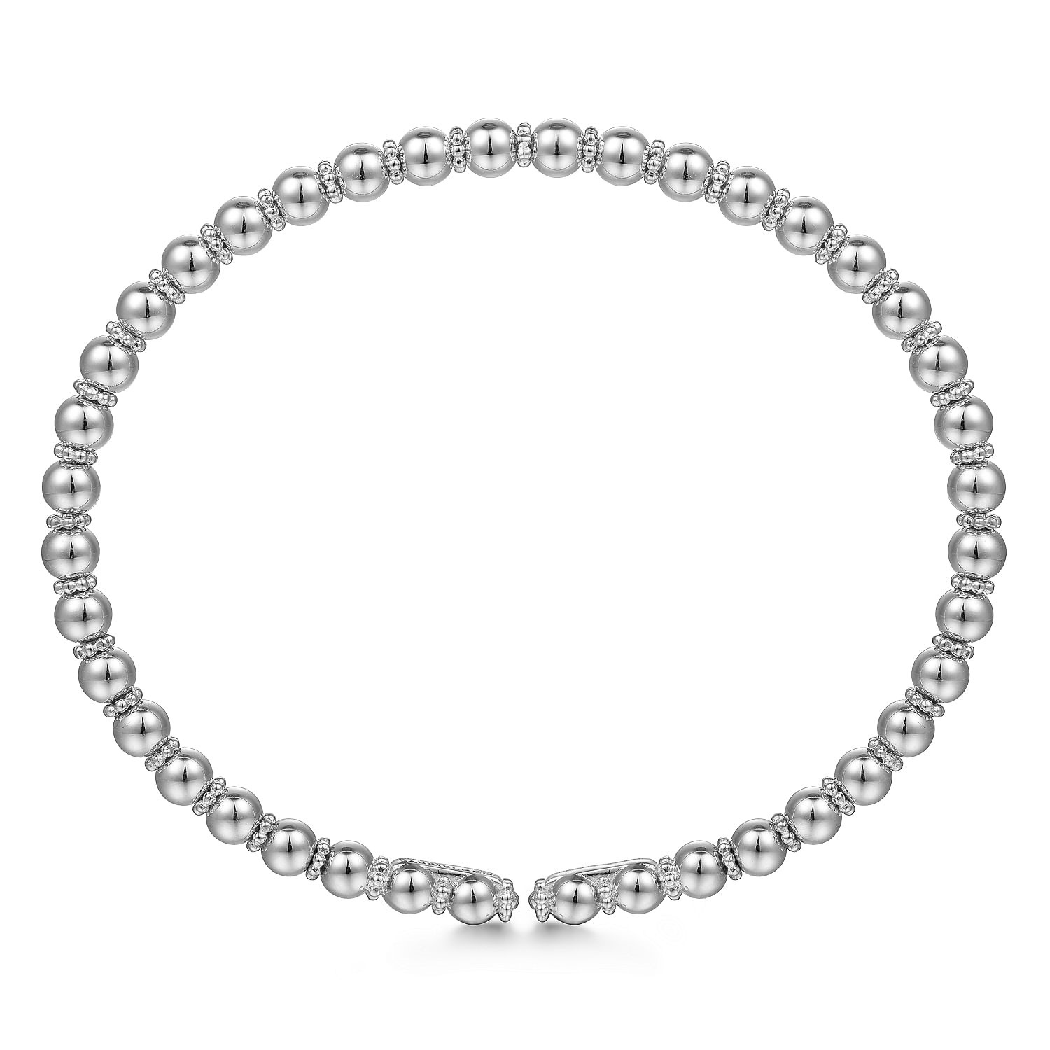 Gabriel & Co. 14K White Gold Bujukan Bangle