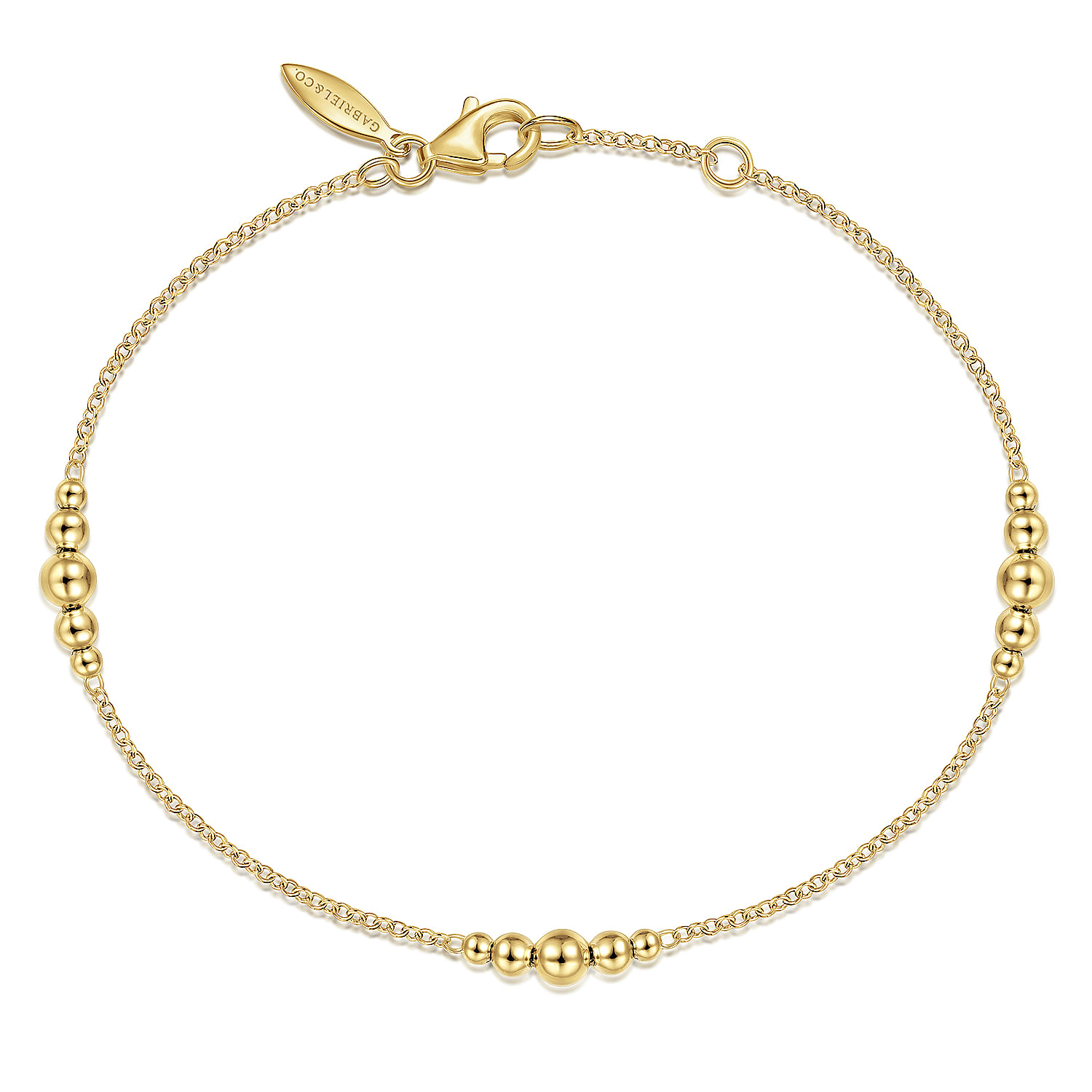 Gabriel & Co. 14K Yellow Gold Bujukan Station Bracelet