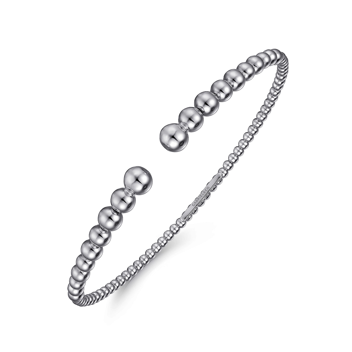 Gabriel & Co. 14K White Gold Bujukan Open Bangle