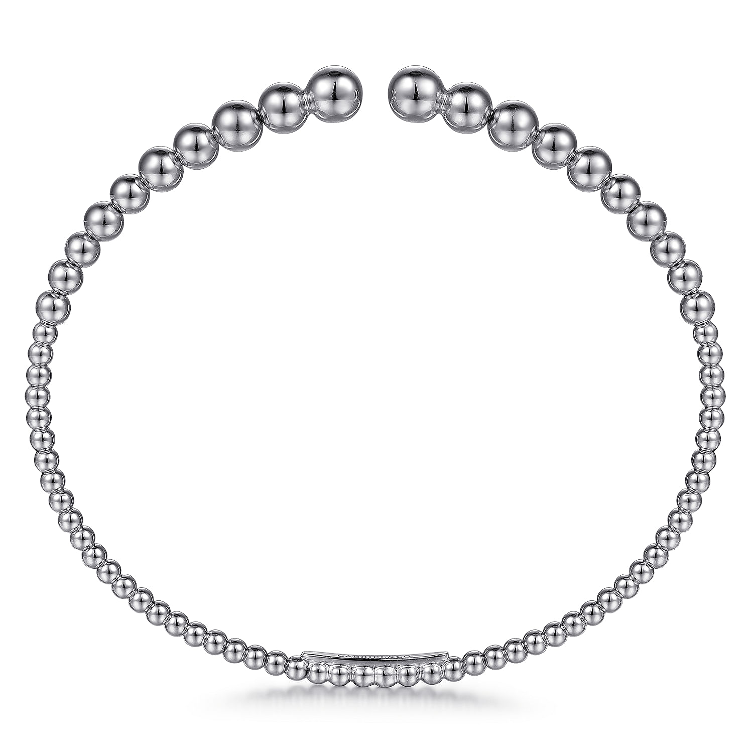 Gabriel & Co. 14K White Gold Bujukan Open Bangle