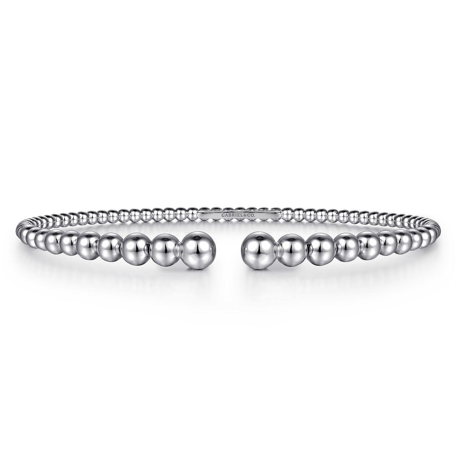 Gabriel & Co. 14K White Gold Bujukan Open Bangle