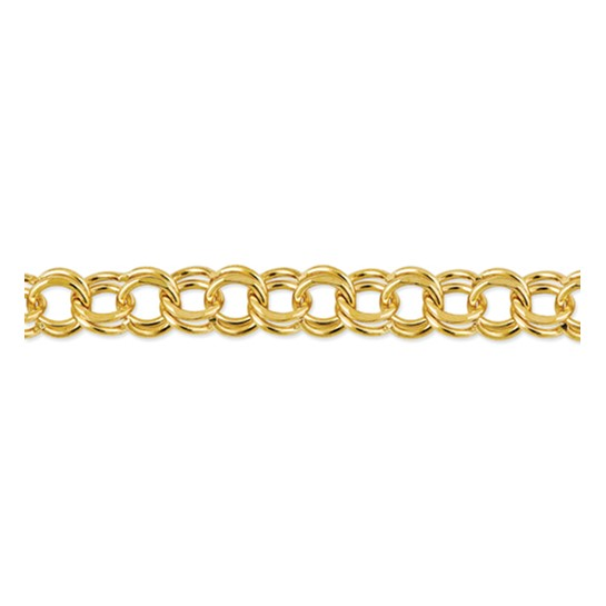 14K Yellow Gold Double Link Bracelet