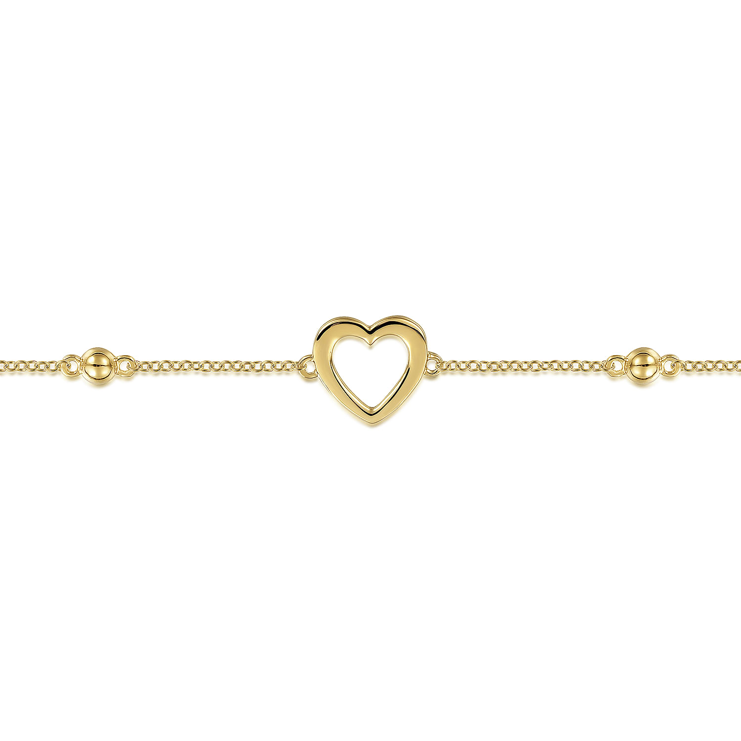 Gabriel & Co. 14K Yellow Gold Heart Bracelet