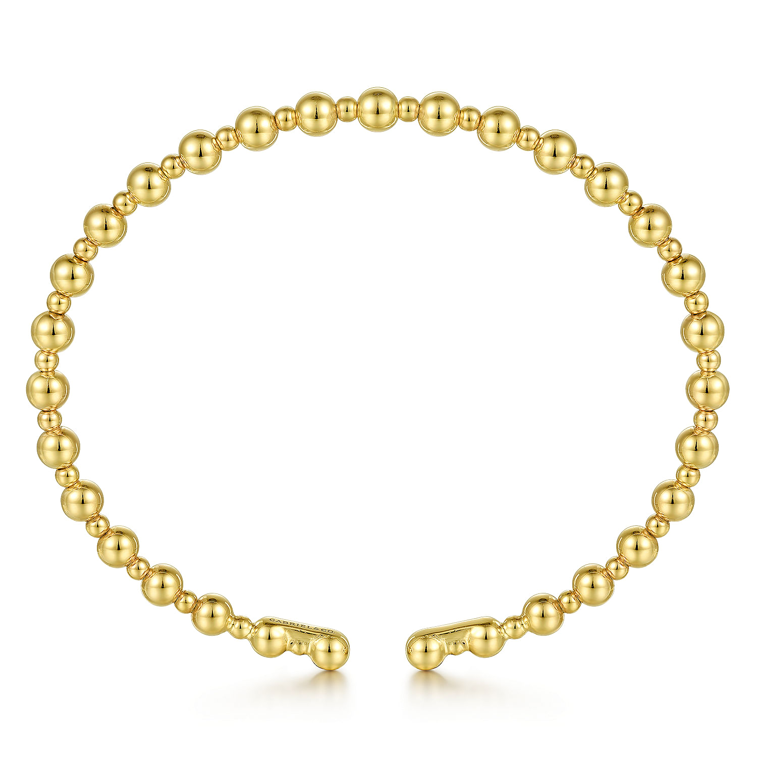 Gabriel & Co. 14K Yellow Gold Bujukan Open Bangle