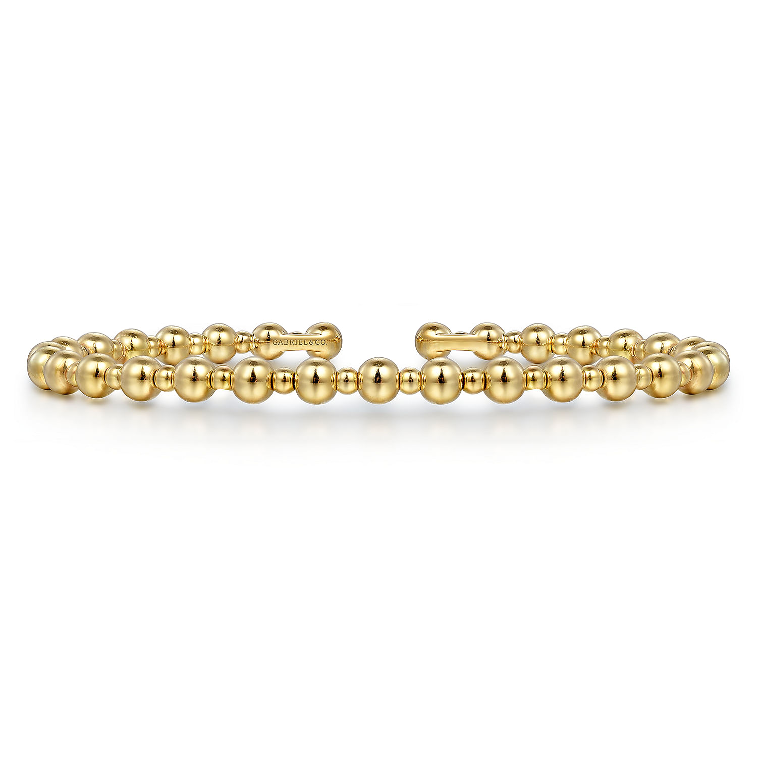 Gabriel & Co. 14K Yellow Gold Bujukan Open Bangle