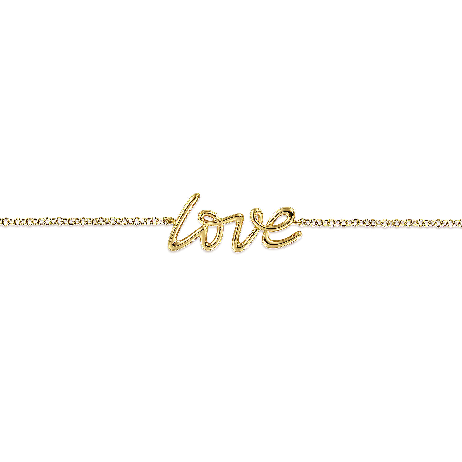 Gabriel & Co. 14K Yellow Gold Love Bracelet