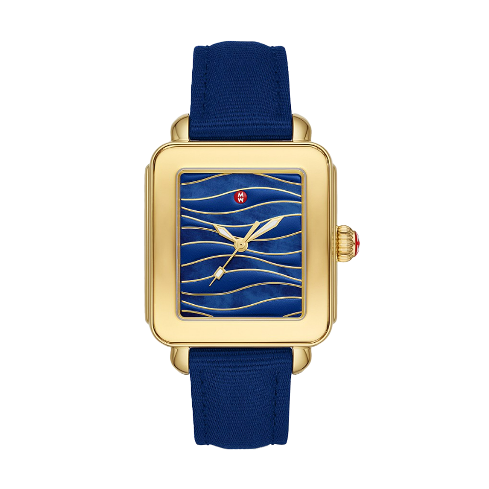 Michele Deco Sport Gold-Tone Midnight Watch