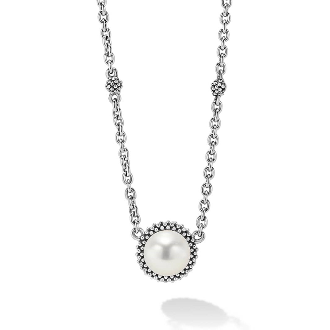 Lagos Sterling Silver Luna Pearl Pendant