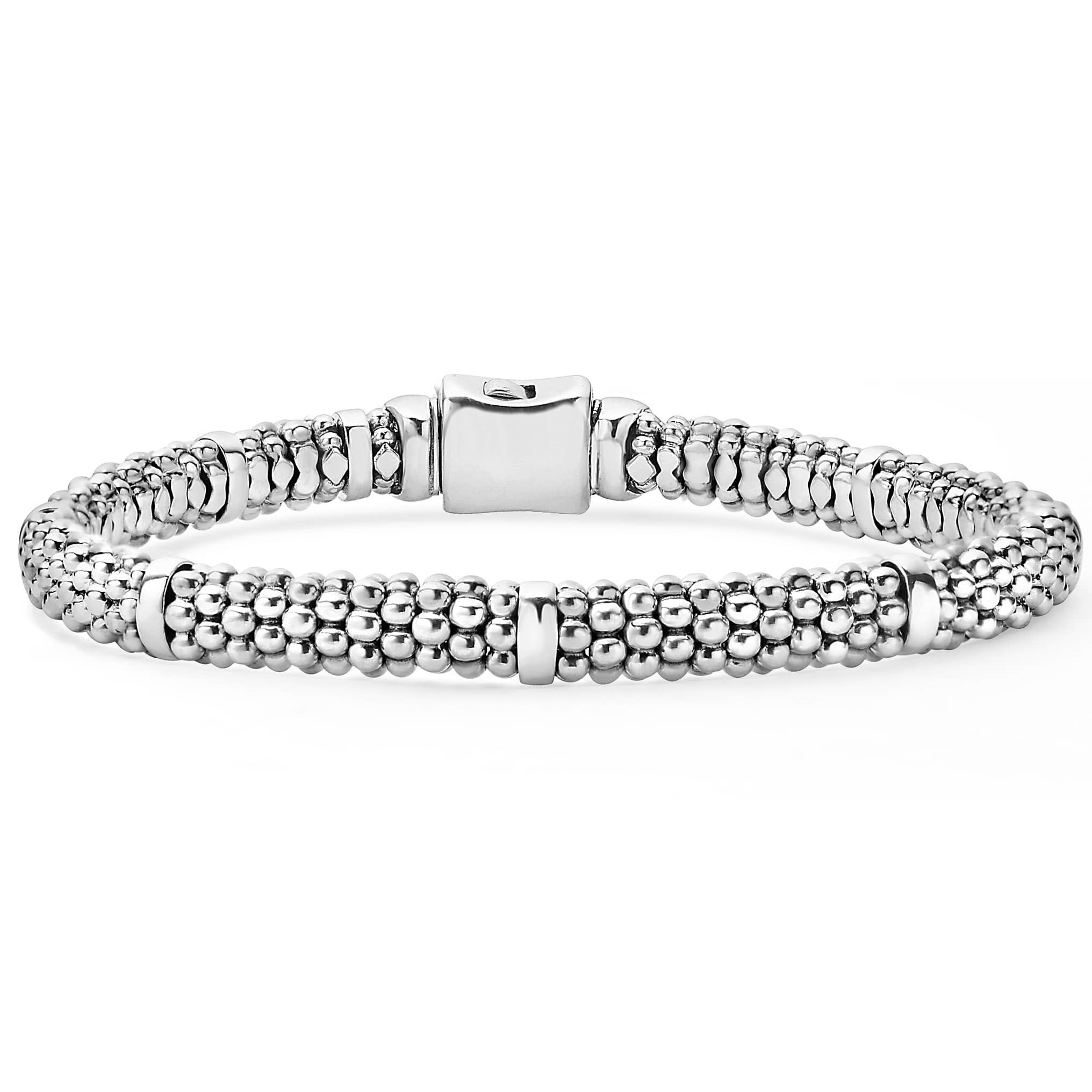 Lagos Sterling Silver Caviar Rope Bracelet