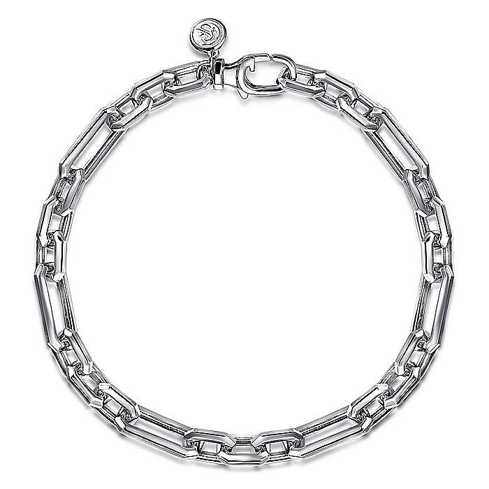 Gabriel & Co. Sterling Silver Figaro Chain Bracelet 8.5