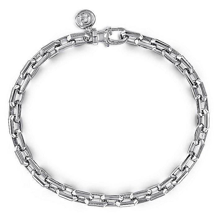 Gabriel & Co. Sterling Silver Faceted Chain Bracelet