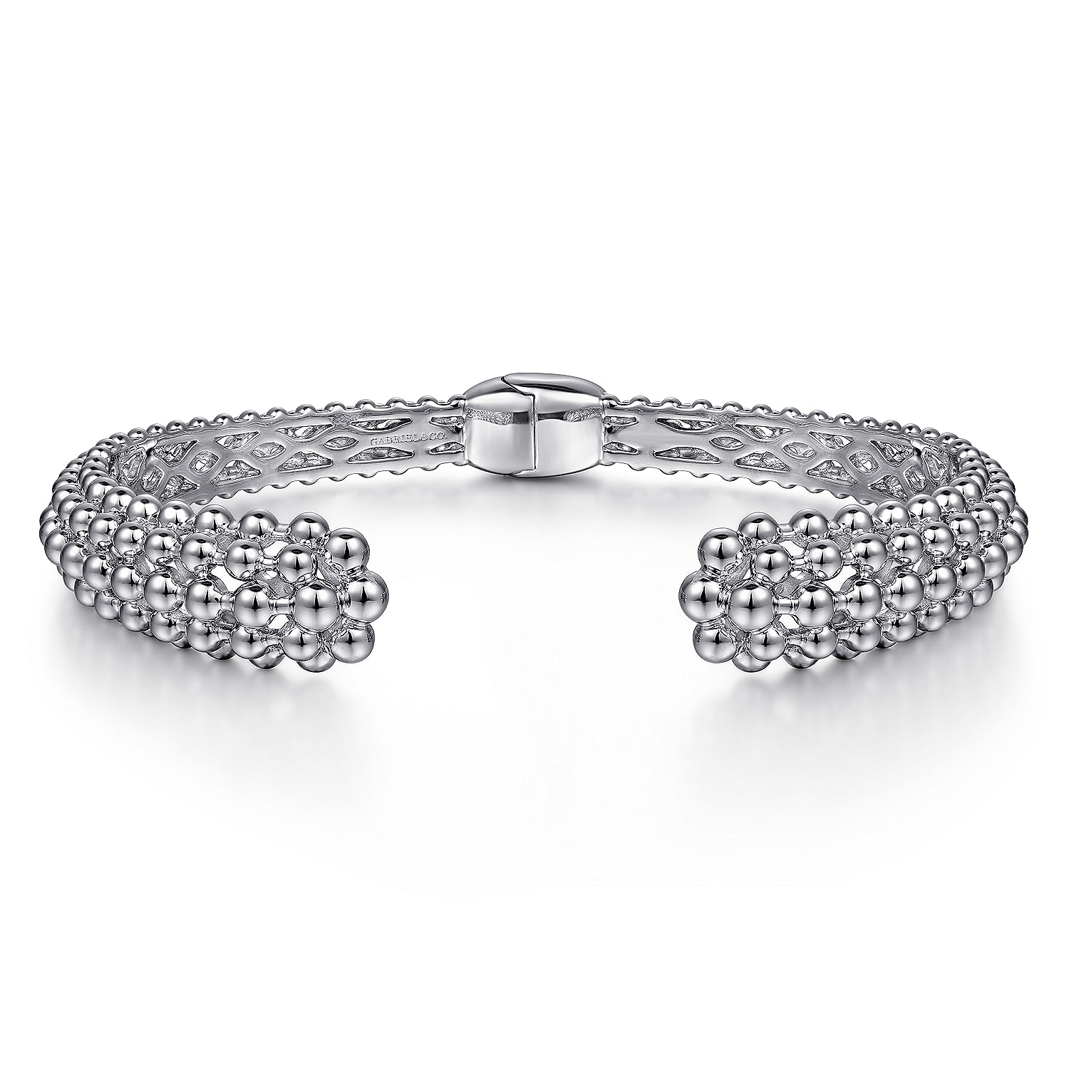 Gabriel & Co. Sterling Silver Beaded Split Bangle