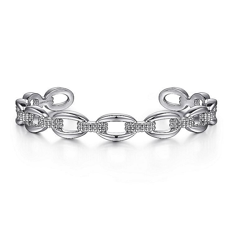 Gabriel & Co, Sterling Silver Oval Link Cuff