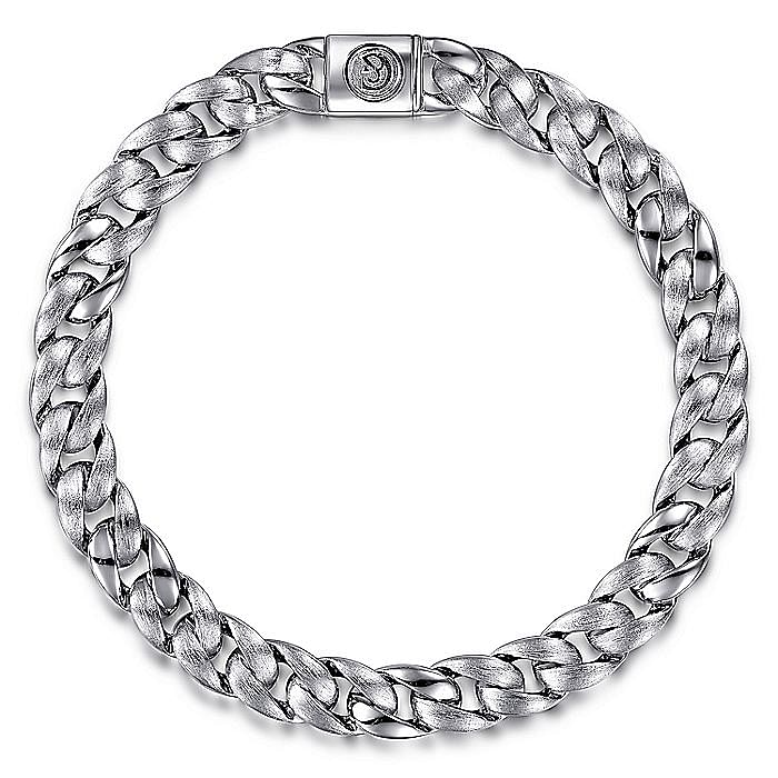 Gabriel & Co Sterling Silver Cuban Link Bracelet