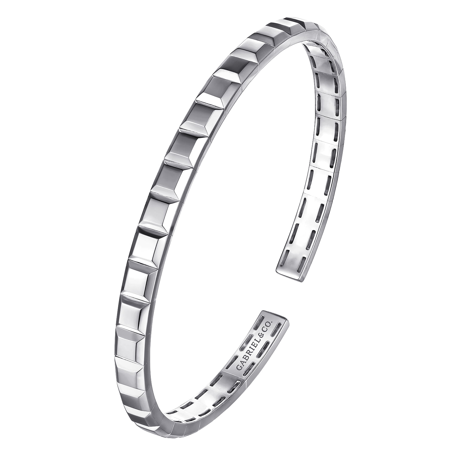 Gabriel & Co. Sterling Silver Angular Cuff Bangle