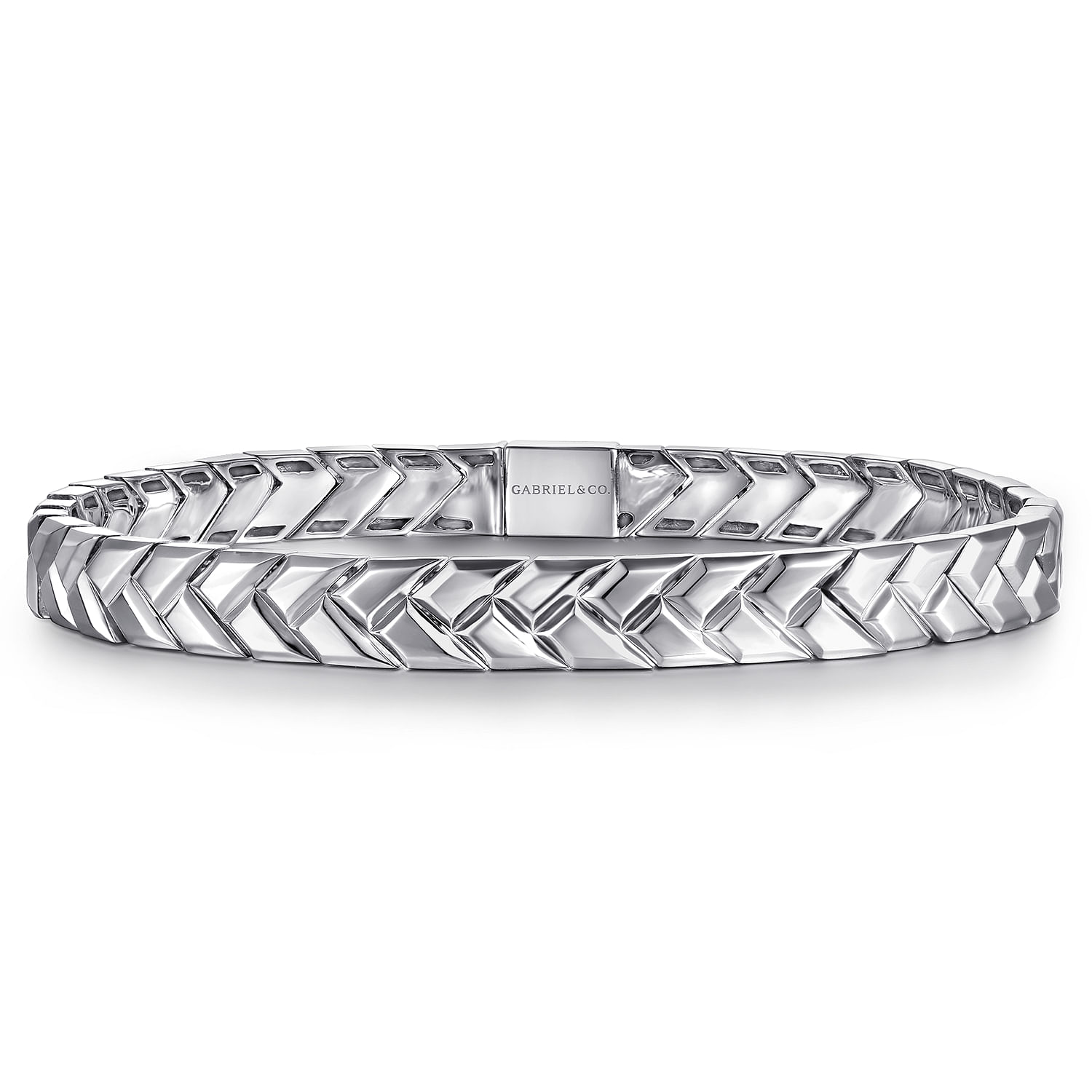 Gabriel & Co. Sterling Silver Herringbone Bracelet