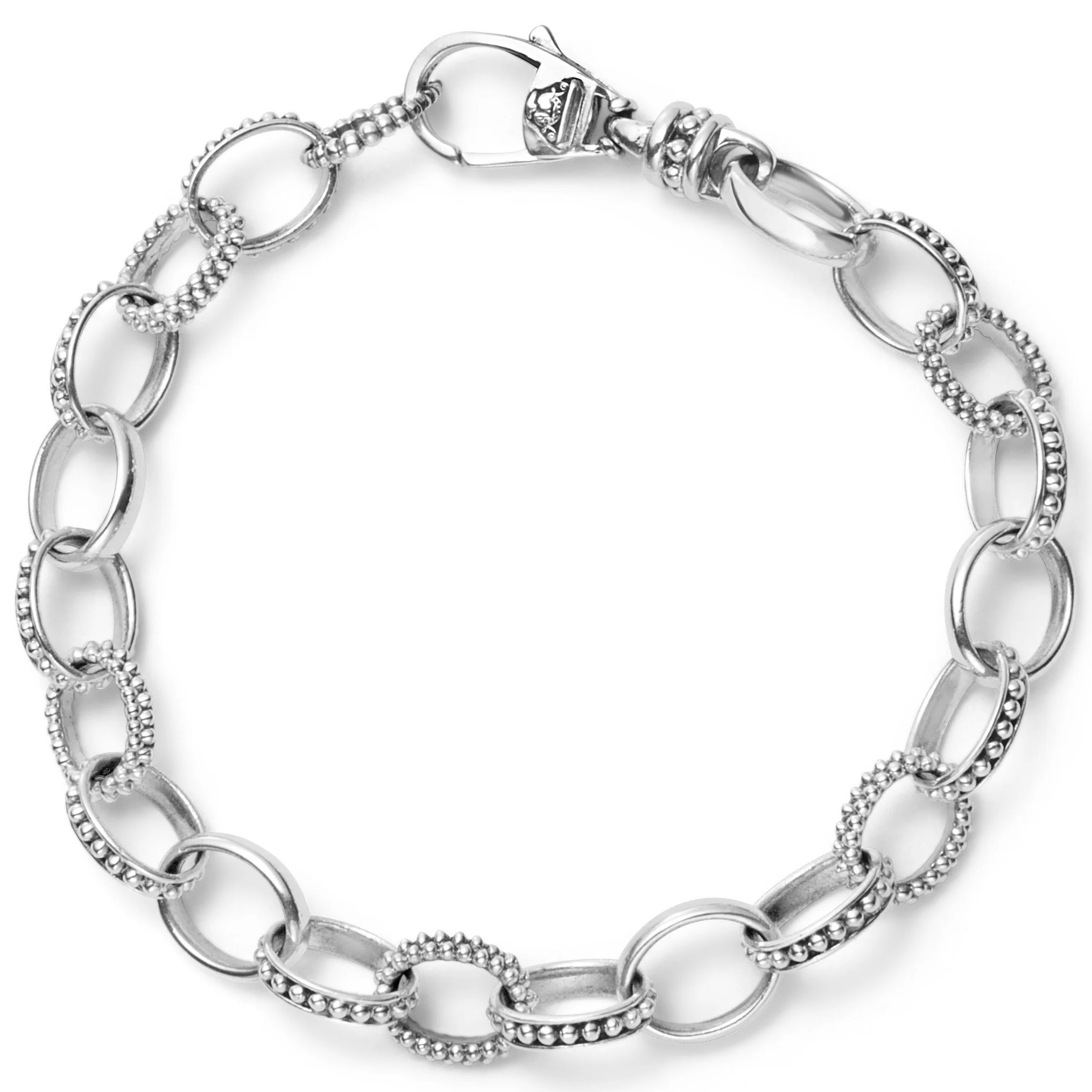 Lagos Sterling Silver Caviar Link Bracelet