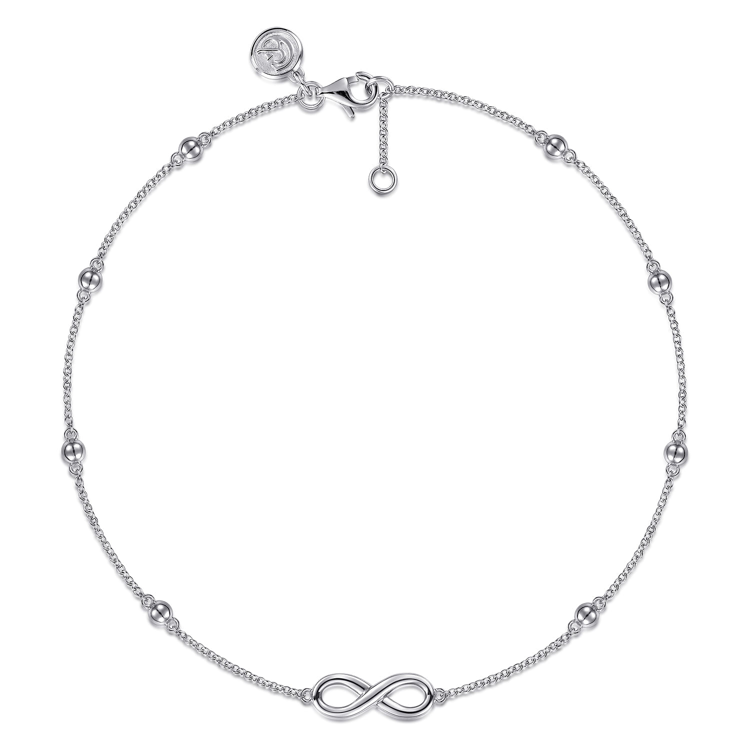 Gabriel & Co. Sterling Silver Infinity Anklet