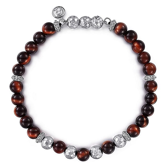 Gabriel & Co Sterling Silver Tiger Eye Bracelet