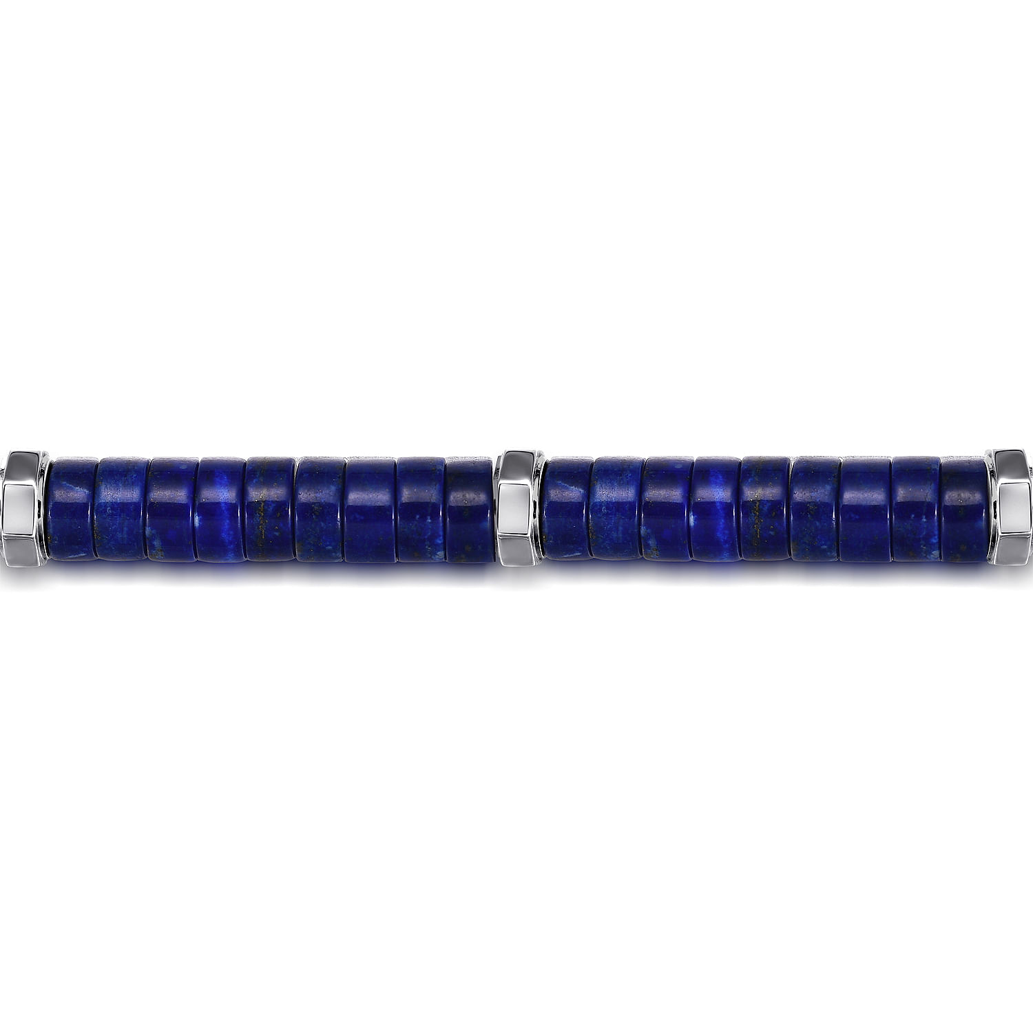 Gabriel & Co. Sterling Silver Lapis Beaded Bracelet