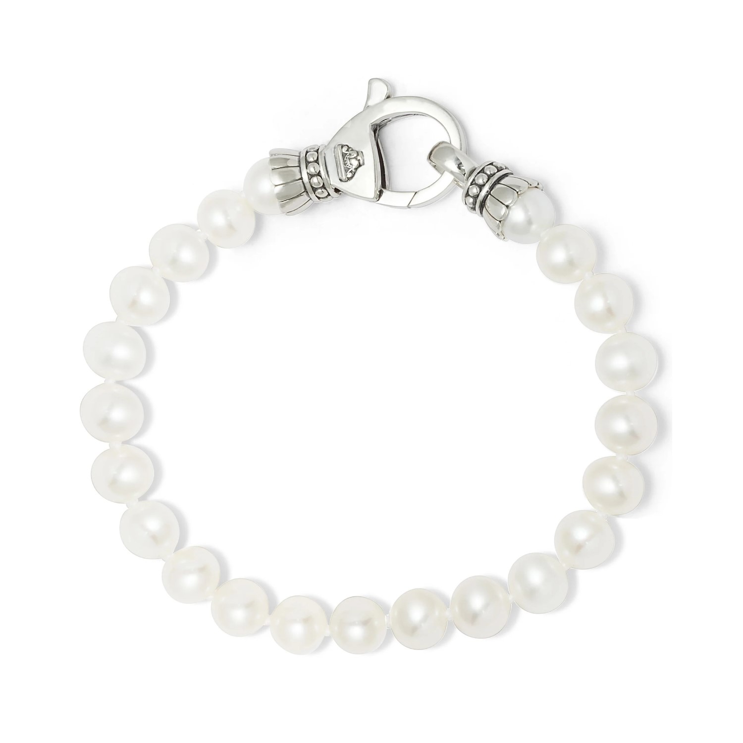 Lagos Sterling Silver Luna Pearl Strand Bracelet